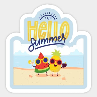 Hello Summer Sticker